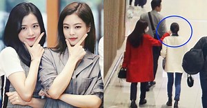 BLACKPINK's Jisoo Thoughtfully Fixing Jennie's Face Mask Will Make You Feel All Kinds Of Soft