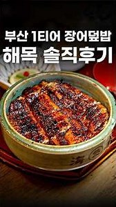 더이상 1티어라고 할 수 없는 부산 미슐랭 장어덮밥 해목 #shorts #맛집