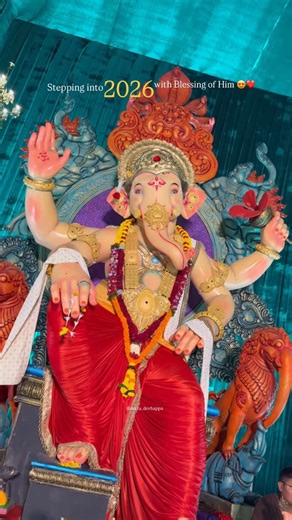 DEV BAPPA ❤️ on Instagram: "2026 With Blessings of Him 😍❤️ . . #maza_devbappa . . #bappa #trending #morya #explorereels"