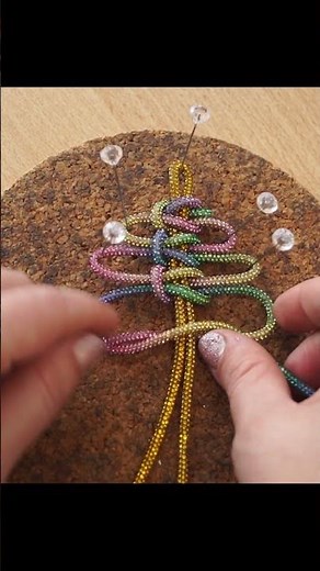 Makramee Weihnachtsbaum Schlüsselanhänger🎄Rhinestone Christmas tree Keychain🎄макраме ёлка из страз