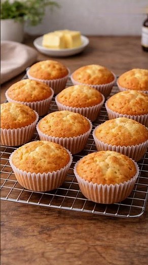 Soft & Fluffy Vanilla Muffins | Easy Homemade Muffin Recipe #cheftips #food