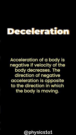 What is Deceleration? | Learn Physics
