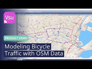 Modeling Bicycle Traffic with OSM Data | PTV Vissim 2023 | Demo