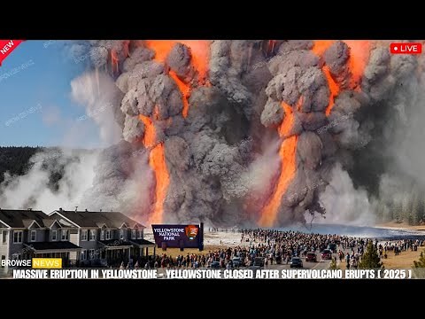 Huge Eruption in Yellowstone! US SHUTS DOWN Yellowstone National Park After Steamboat Geyser Erupts