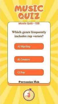 Music Quiz - 138 - Genre Spotting | Pop, Hip-Hop, or Country? 🎧 Can You Guess Fast?