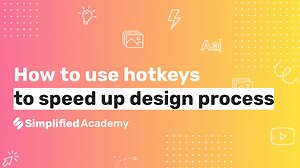 How to use hotkeys to speed up the design process
