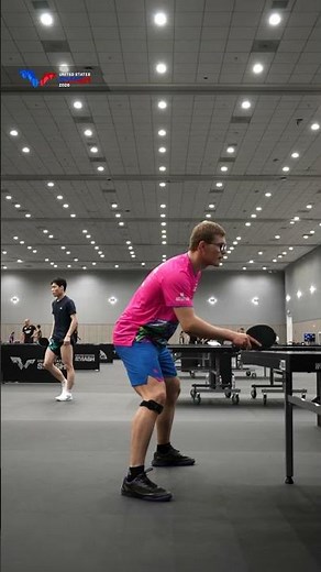 Putting in the reps ahead of his match! 💪 #USSmash #TableTennis