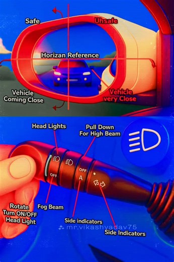 Car Mirror Settings and Light Controls!! . . . #cardriving #drivingtips Driver Hyper | Driver Hyper