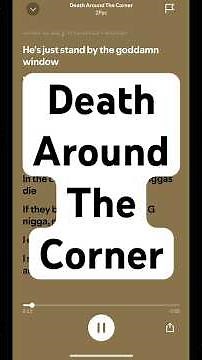 Death Around The Corner by 2Pac (lyrics ) #lyrics #song #music #spotifyhits #90s #2pac #tupac #fyp