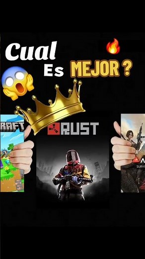 🔥 RUST vs ARK vs MINECRAFT ⚔️ ¿Cuál es el MEJOR SURVIVAL de la HISTORIA?