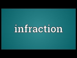Infraction Meaning