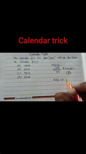 Best calendar trick🥳 #maths #education