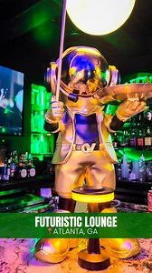 Futuristic Lounge Atlanta 🪐🛸☄️✨ Utopia Lounge is giving futuristic vibes with food and drinks that don’t play. Galaxy-themed cocktails glowing in your glass, pasta and steak dinners hitting harder than expected, and a DJ that keeps the energy flowing all night. The patio and outside area is nice as well for a different vibe. Sleek, sexy, and a whole mood. Parking’s simple too…side lot or paid. This was just a weekday night so I can imagine how lit it is on weekends. I already know it’s a movie