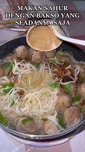 327K views · 10K reactions | Kali ini dibuatin bakso sama Istri Pakpol39 jadi untuk sahur kali ini dengan menu bakso dan nasi aja guys... | Pakpol MaiL | Facebook