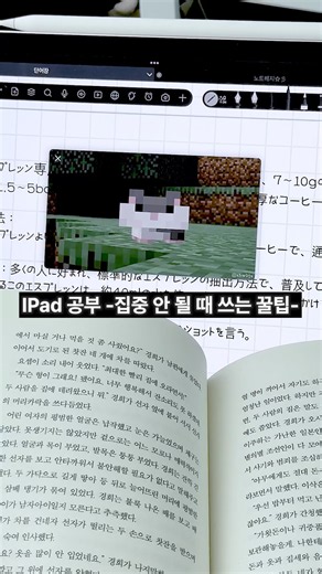 [ I Pad 공부 집중 안 될 때 쓰는 은밀한 꿀팁... ⋆ ]★彡 ⏽ #스터디윗미 #플래너 #자유노트 #freenotes #꿀팁