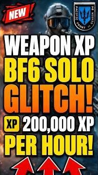 *SEASON 4* NEW! ✅ SOLO XP FARM! AFK XP GLITCH BF6! (BF6 Glitch/BF6 Glitches) BF6 Season 4 WEAPON XP!