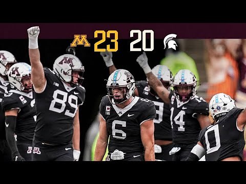 Highlights: Gopher Football Wins Overtime Thriller Over Michigan State