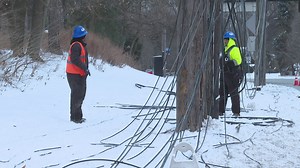 Spectrum confirms service outage after snowplow hits utility pole in Cleveland Heights