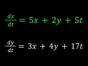 A Non-Homogenous System of Differential Equations
