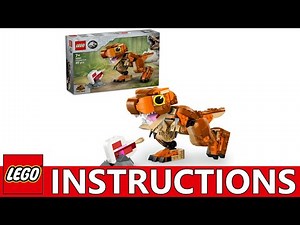 How to build LEGO Jurassic World 76967 - Little Eatie: T-Rex (Step-by-Step Tutorial)