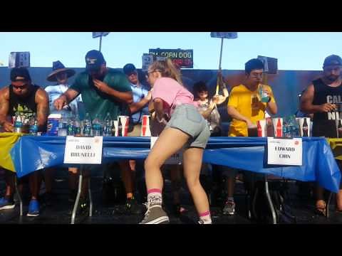 Molly Schuyler 2017 California State Corn Dog Eating Championship - Finals