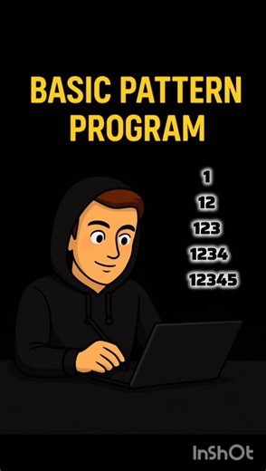 BCA pattern code for beginners #pattern #clanguage #coding #shorts #subscribe #like #viral #views