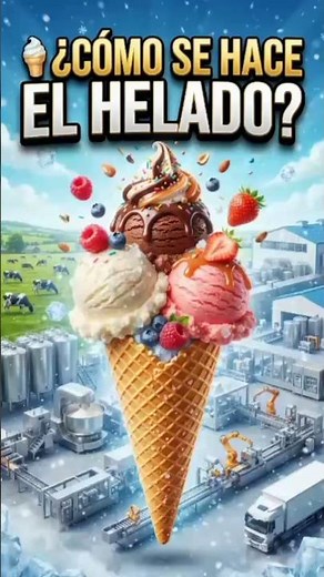 ¿Cómo se elabora exactamente ese helado —que a todo el mundo le encanta—?
