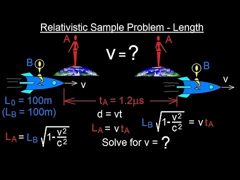 Physics 62 Special Relativity (34 of 43) Relativistic Sample Problem - Length