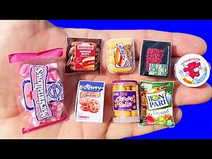 40 DIY MINIATURE FOOD COMPILATION REALISTIC HACKS AND CRAFTS FOR BARBIE