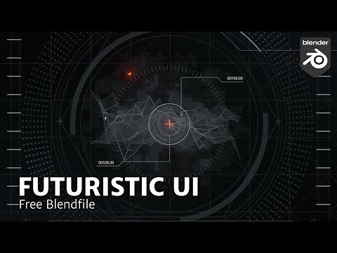 EXP004: Futuristic UI (free blender file)