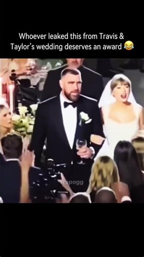 footage from Travis Kelce and Taylor Swift’s wedding….#taylorswift #traviskelce #wedding #iconic