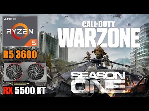 COD: Warzone - RX 5500 XT + Ryzen 5 3600 - 1080p, 1440p & 4K - Low & High Settings - Season 1