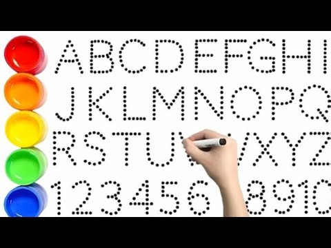 Alphabet drawing and coloring for kids || abcd drawing
