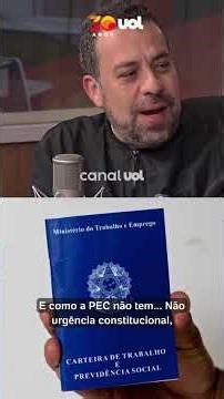 Fim da escala 6x1 terá que ser imediato, sem transição e sem redução de salário, diz Boulos