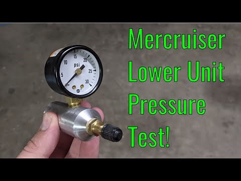 Pressure Testing a Mercruiser Lower Unit -- Mercruiser Gimbal Ring Replacement Ep 9