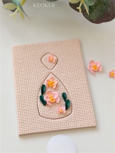 Stunning 3D Phalaenopsis Orchid Earrings