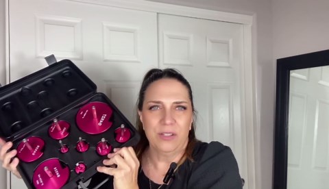 9 Pcs PVC Pipe Reamer Kit With 1/2 inch, 3/4 inch, 1 inch, 1-1/4inch, 1-1/2inch, 2inch, 2-1/2inch, 3inch, 4inch, 2 Carbide Inserts, Aluminum PVC Fitting Saver, Plumbing tools for SCH40