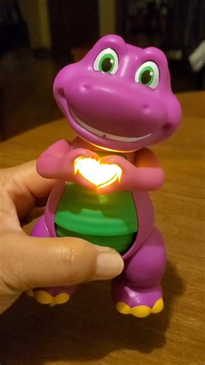 WOW! ASMR! HEART HAND BARNEY! #amazing #asmr #mini #toys #short #viral #trending