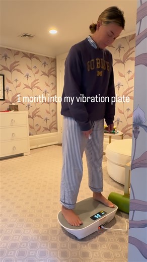 Vaughn Dorrian on Instagram: "One month into my vibration plate. The claims are long. Do I think I lost weight or cellulite? IDK. Is it actually the same as walking for an hour, probably not. I still work out and lift weights. BUT, I’ve become addicted to spending 10 to 20 minutes a day on the plate. I have noticed more muscle definition, decreased muscle tension, less overall puffiness, a boost in my mood and my digestion. I move around on the plate spending 3 to 4 minutes in each pose. I spend