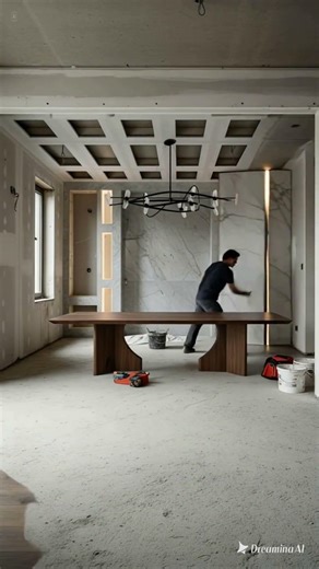 Wait for the Final Reveal 😮 Luxury Dining Room Makeover #timelapse # #transformation