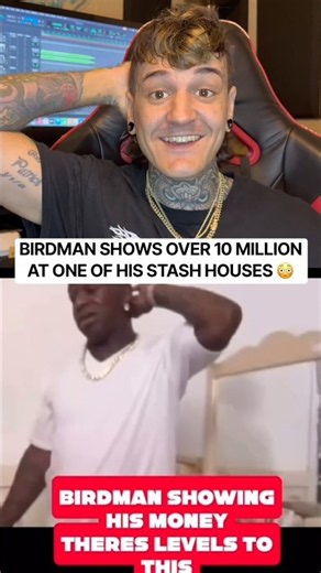 BRIDMAN SHOWS 10 MILL IN HIS STASH HOUSE #rap #birdman #trending