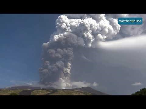 Vulkanausbruch auf Sizilien: Ätna ausgebrochen (24.10.2021)
