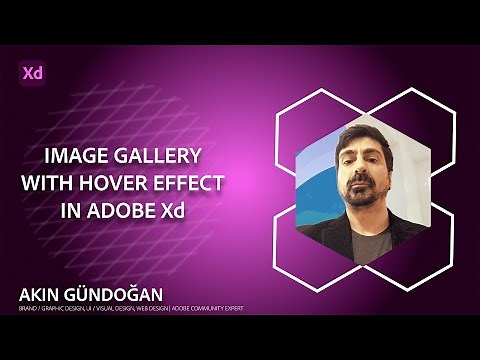 How to create an image gallery with hover effect In Adobe Xd