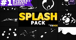 Cartoon Splash Elements | After Effects