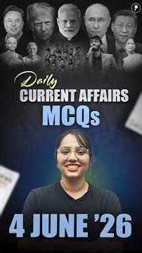Daily Current Affairs MCQ | Current Affairs Today I 4 June 2026 #parchamclasses