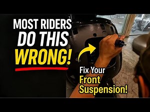 Most Riders Do This WRONG! The Secret to Perfect Motorcycle Front Suspension 🏍️🔥