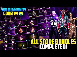 50K Diamonds Gone😭 | I Bought ALL Free Fire Store Bundles 😱💎 |Free Fire MAX