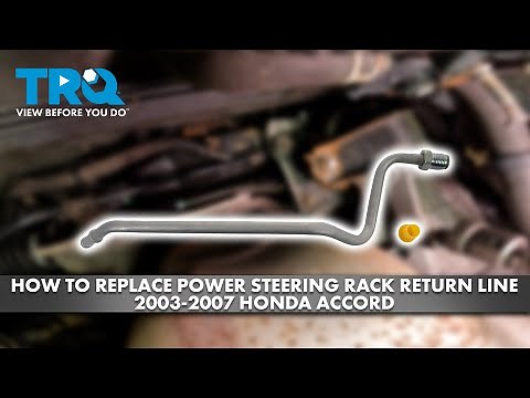 How to Replace Power Steering Return Line Hose Assembly 2003-2007 Honda Accord