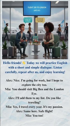EASY English Dialogue for Daily Life! 🗣️ Listen & Repeat! #englishshorts#EnglishConversation
