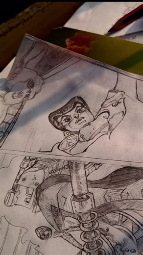 Part 19 of manga drawing practice with reference #drawing #jojobizzare #mangadrawing #anime #art